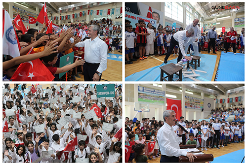 Şahinbey Belediyesi 2022 yaz spor okulu mezuniyet töreni gerçekleşti
