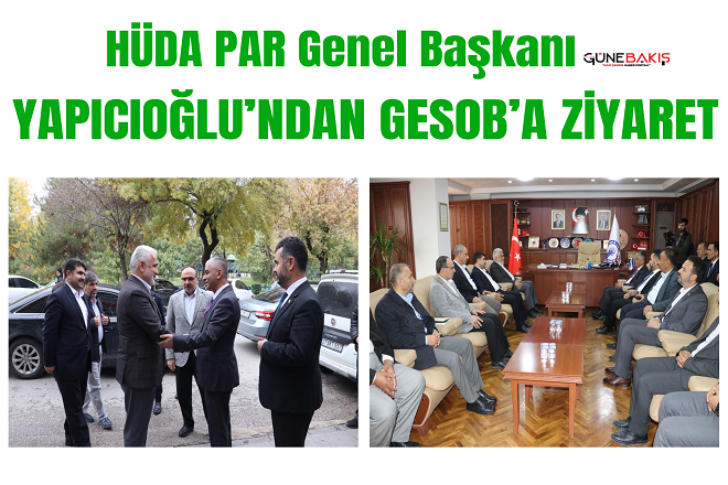 HÜDA PAR Genel Başkanı Yapıcıoğlu’ndan GESOB’a ziyaret