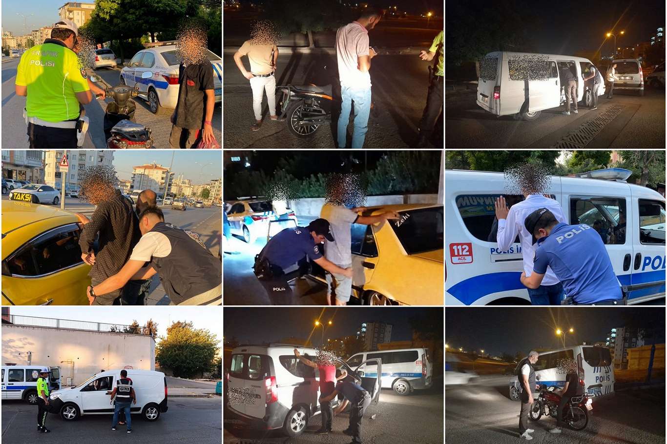 Gaziantep'te trafik denetimlerinde 174 kişi gözaltına alındı
