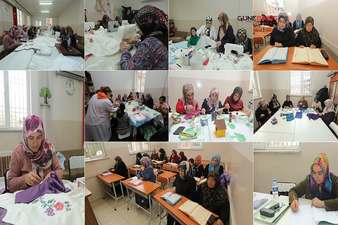 Şehitkamil'den kadınlara, depremin olumsuz etkilerini unutturan kurslar veriliyor 