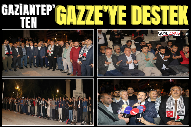 Gaziantep’ten Gazze’ye destek