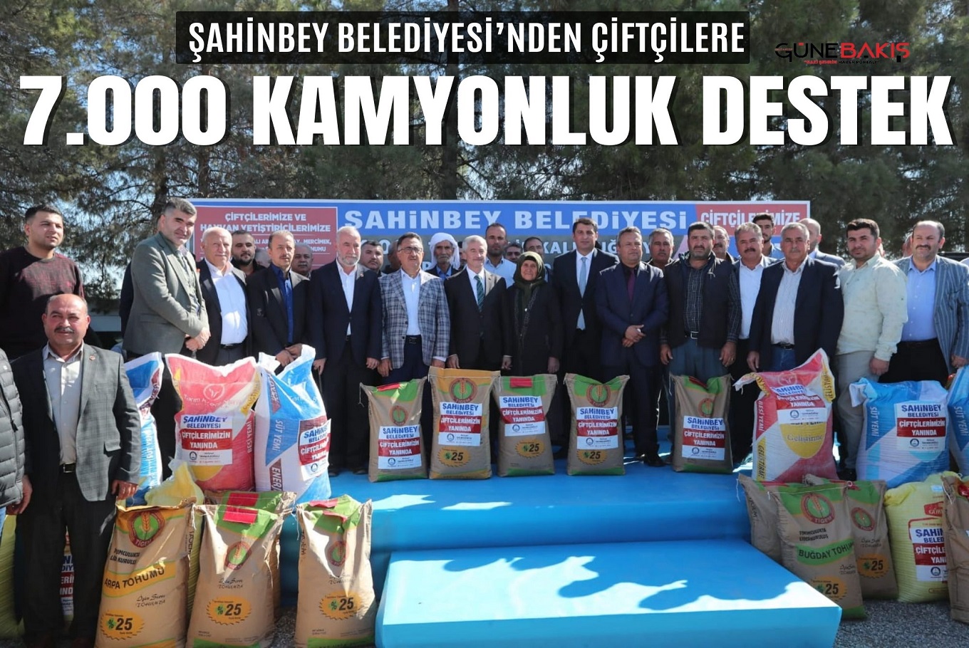 Şahinbey Belediyesi’nden Çiftçilere 7.000 kamyonluk destek