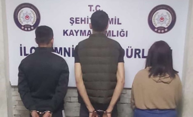 Gaziantep'te silahlı tehdit ve şantaj yapan 3 zanlı tutuklandı