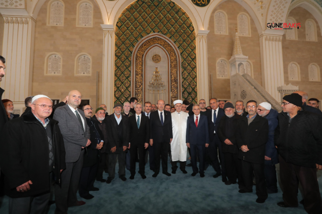 KKTC Cumhurbaşkanı Tatar, Şahinbey Millet Camii’ni ziyaret etti