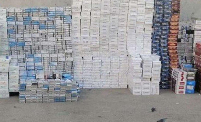 Gaziantep’te 3 bin 150 paket gümrük kaçağı sigara ele geçirildi