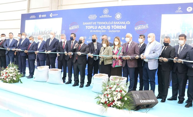 Sanayi ve Teknoloji Bakanı Varank Gaziantep’te 8 projenin açılışını yaptı