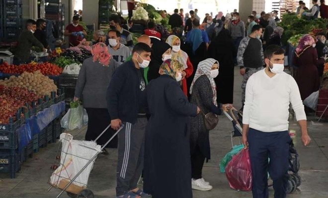 Gaziantep'te Covid-19 nedeniyle çocukların semt pazarına girişi yasaklandı