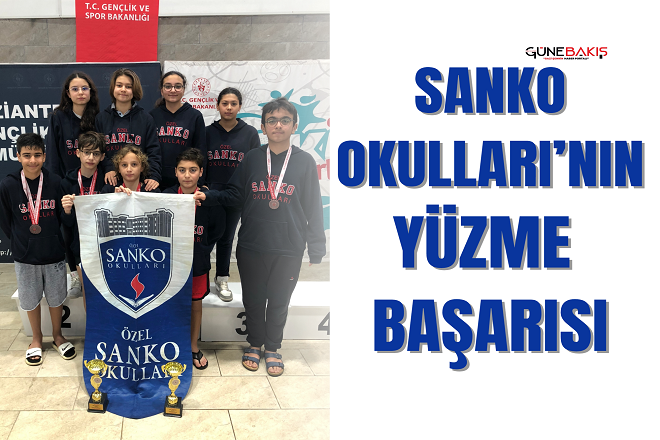 Sanko Okulları’nın yüzme başarısı