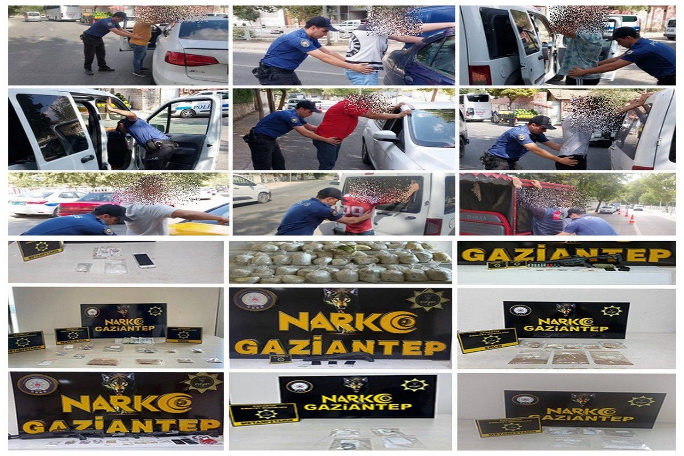  Gaziantep’te uyuşturucu operasyonu : 361 gözaltı