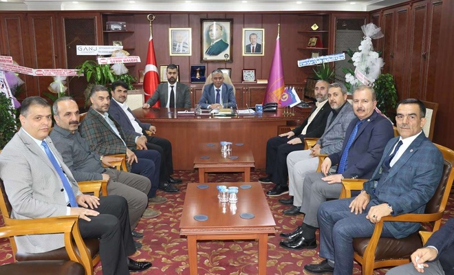 HÜDA PAR Gaziantep İl Başkanı Göçer'den GESOB Başkanı Özcan'a ziyaret