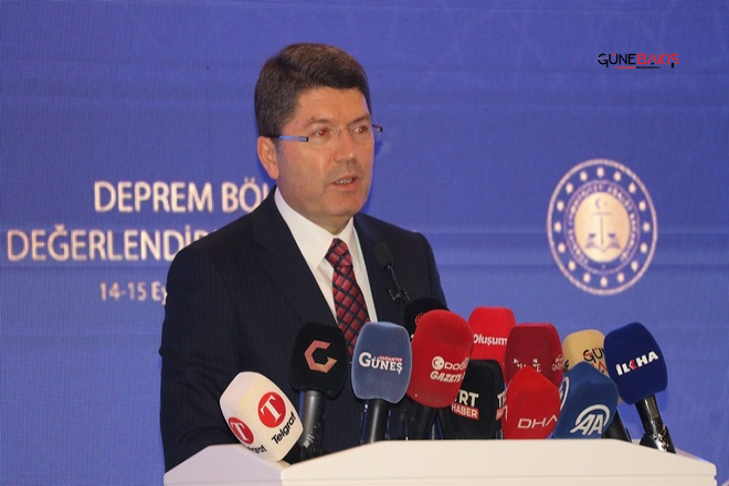 Adalet Bakanı Tunç, Deprem Bölgesi Değerlendirme Toplantısı’na katıldı