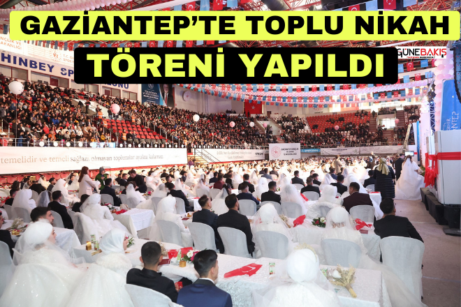 Gaziantep’te toplu nikah töreni yapıldı