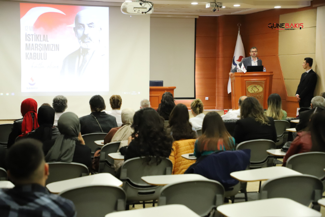 SANKO Üniversitesinde ‘Mehmet Akif ve İstiklal Marşı’ konulu program düzenlendi