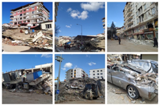 Depremde büyük yıkımın yaşandığı Nurdağı enkaza döndü 