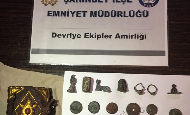 Gaziantep’te tarihi eser operasyonu: Bir gözaltı