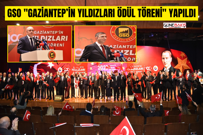 GSO ‘Gaziantep’in Yıldızları Ödül Töreni’ yapıldı
