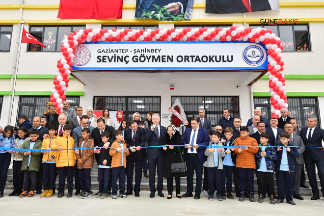 Sevinç Göymen Ortaokulu törenle açıldı