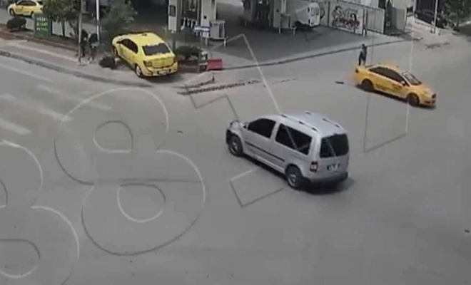 Gaziantep'te meydana gelen trafik kazaları kamerada