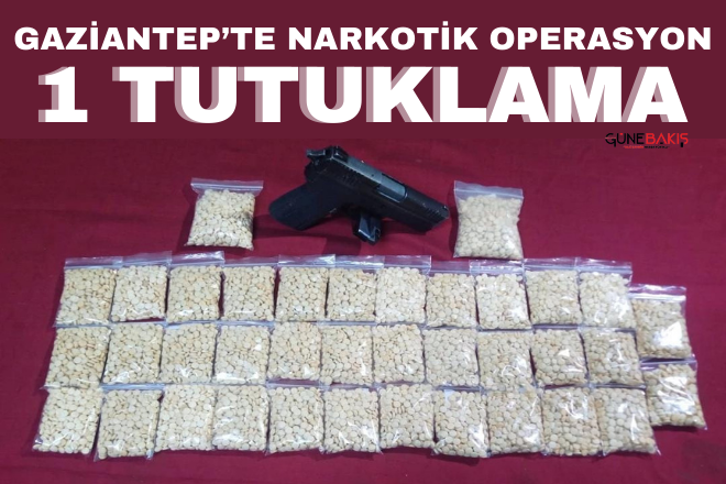 Şahinbey'de narkotik operasyon: 1 tutuklama