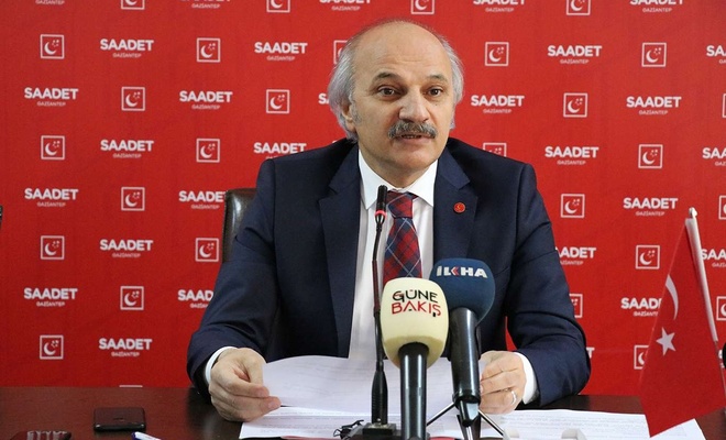 Saadet Partisi Sözcüsü Aydın, Gaziantep'te değerlendirmelerde bulundu