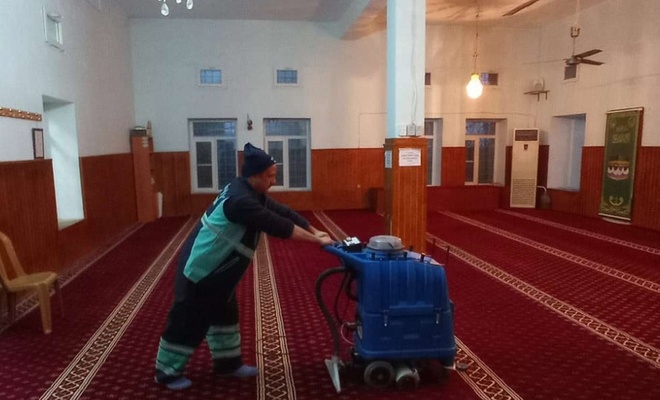 Şahinbey’de camiler düzenli olarak temizleniyor