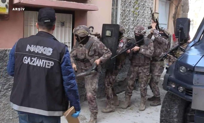 Gaziantep'te uyuşturucu operasyonu: 23 tutuklama