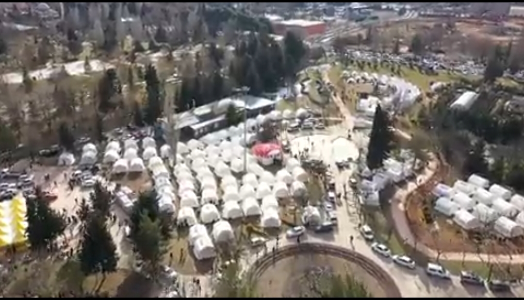Gaziantep’te Afet Koordinasyon Merkezi Çadırları kuruldu.