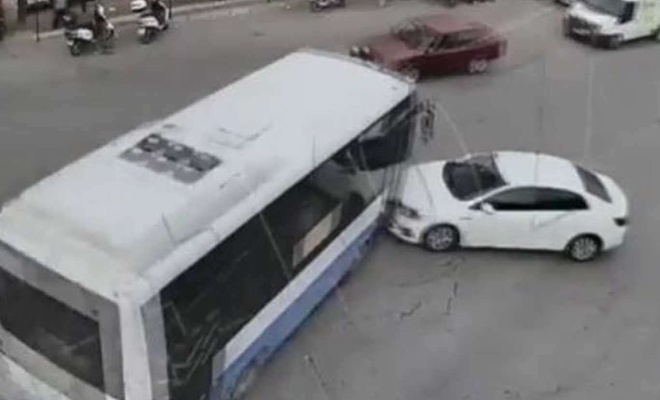 Gaziantep'teki kazalar mobese kameralarında