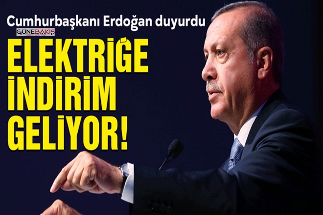 Cumhurbaşkanı Erdoğan: Elektrikte nisan ayından itibaren yüzde 15 indirime gidiyoruz