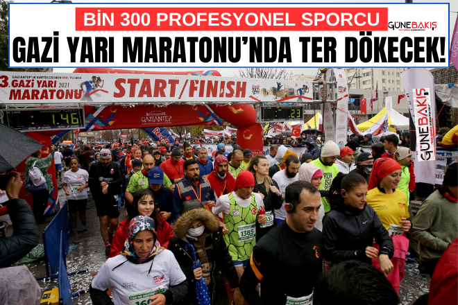 Bin 300 profesyonel sporcu Gazi Yarı Maratonu’nda ter dökecek! 