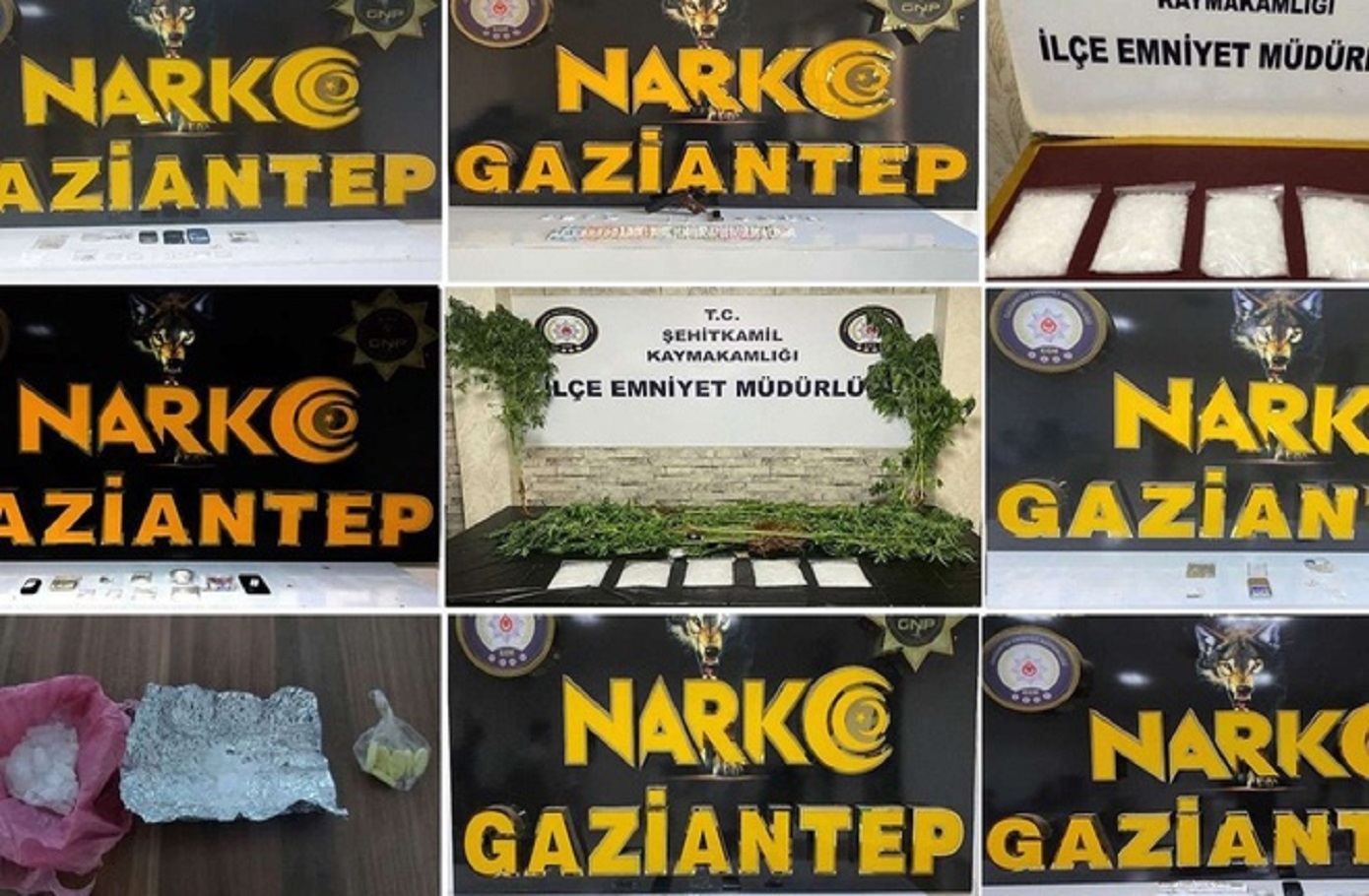 Gaziantep'te uyuşturucu operasyonu: 37 tutuklama
