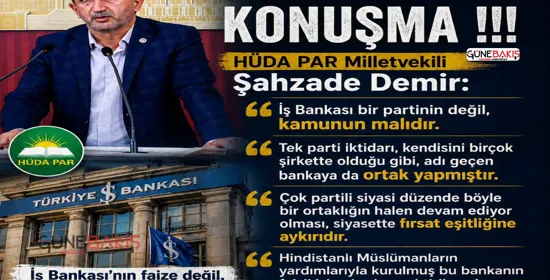 HÜDA PAR Milletvekili Demir'den 12. Yargı Paketi'ne eleştiri