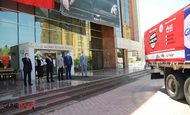 Gaziantep'ten bölgedeki 7 ile maske gönderildi