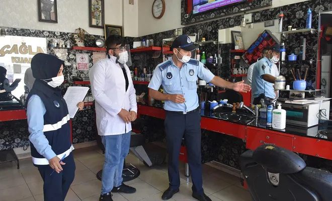 Gaziantep’te Covid-19 tedbirleri kapsamında denetimler sürüyor