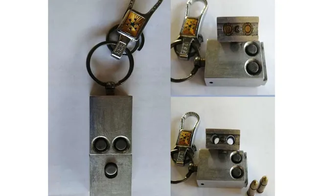 Araç kumandası şeklinde dizayn edilmiş "suikast silahı" ele geçirildi 