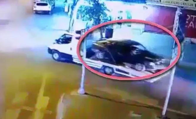 Çekici ile araç çalan şüpheliler yakalandı