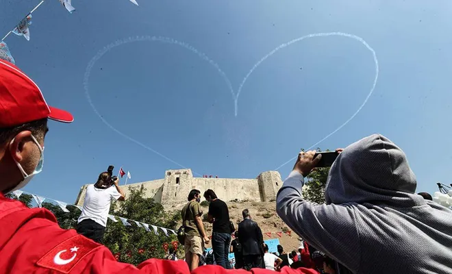 Gaziantep'te düzenlenen “TEKNOFEST 2020” renkli görüntülere sahne oldu