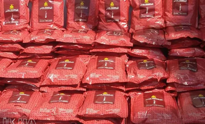 Gaziantep’te 182 kilo gümrük kaçağı nargile tütünü ele geçirildi