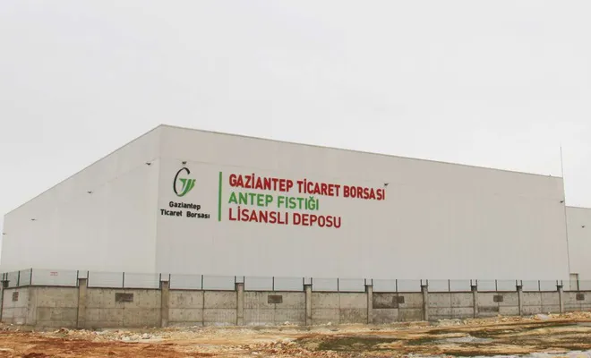 Antep fıstığı lisanslı depoda ilk ürün alımı gerçekleştirildi