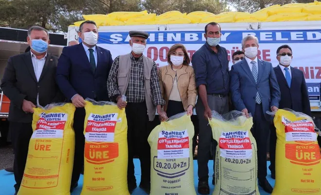 Gaziantep’te çiftçilere gübre dağıtıldı