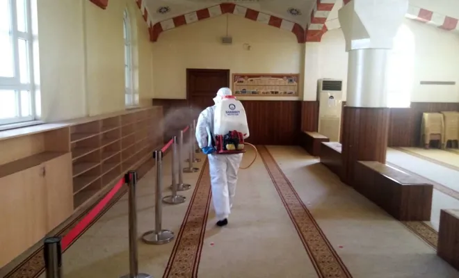 Gaziantep'te dezenfekte çalışmaları sürüyor