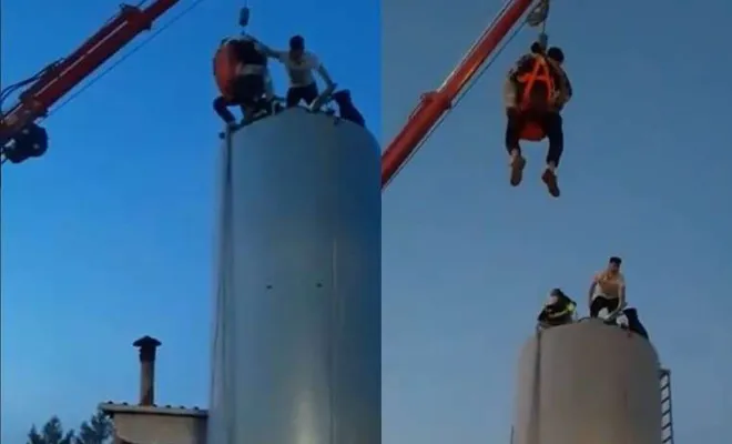 Su deposunda bayılan çift 15 saat sonra kurtarıldı