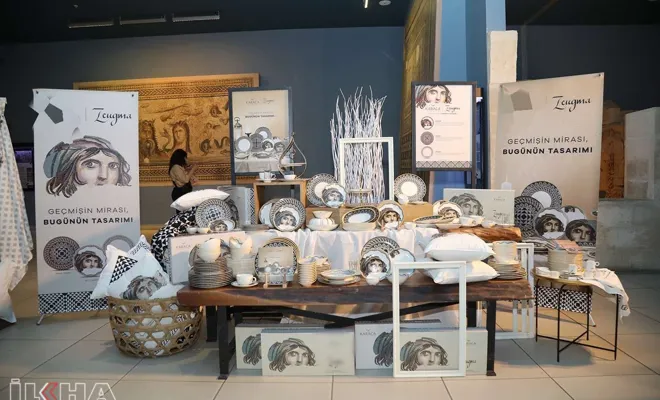 Zeugma motifleri sofra takımlarını süsleyecek