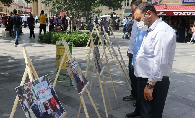 Gaziantep’teki 'Kudüs’ün Rengi' konulu resim sergisi büyük ilgi gördü
