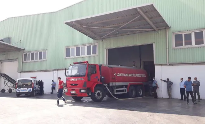 Gıda fabrikasında çıkan yangın korkuttu