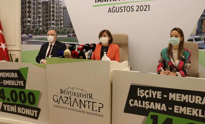 Gaziantep’te 14 bin yeni konut yapılacak