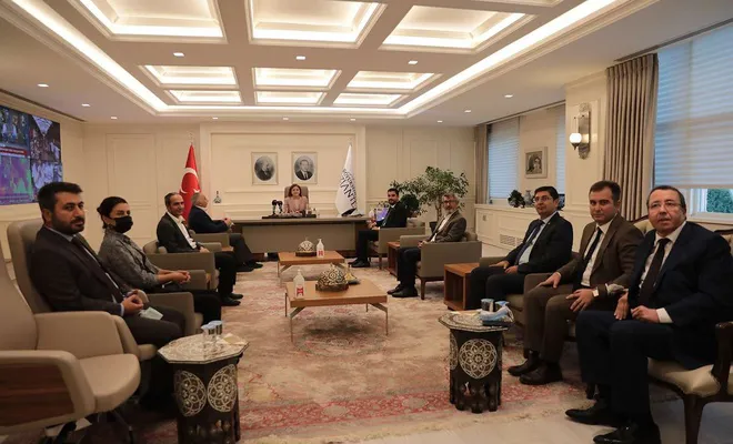 Gaziantep Gazeteciler Cemiyeti Başkanı İbrahim Ay ziyaretlerini sürdürüyor