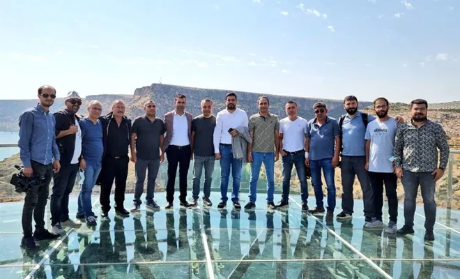 Gazeteciler Gaziantep’in tarihi mekanlarını ziyaret etti