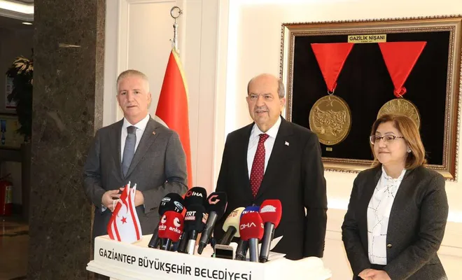 KKTC Cumhurbaşkanı Ersin Tatar Gaziantep’te