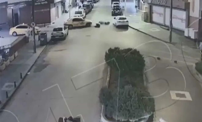 Gaziantep'teki trafik kazaları kameralara yansıdı